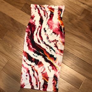 Fashion Nova Strapless Tube Dress